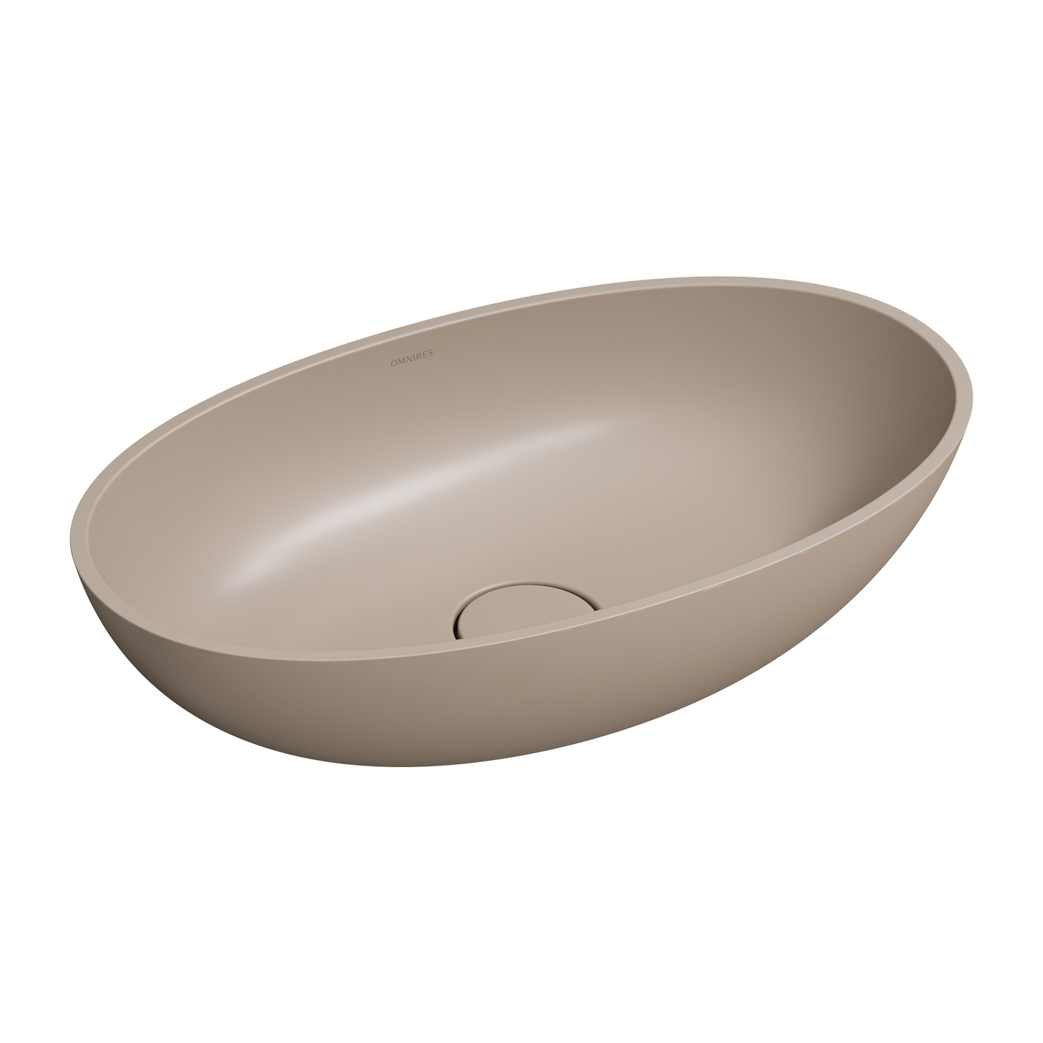 Omnires Shell M+ umywalka 60x35 cm owalna dune beige mat SHELLUNDB - Wysyłka w 24h