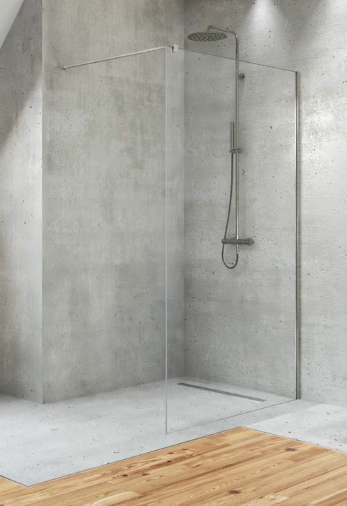 New Trendy Velio Walk-in ścianka prysznicowa 140 cm chrom/szkło przezroczyste D-0139B