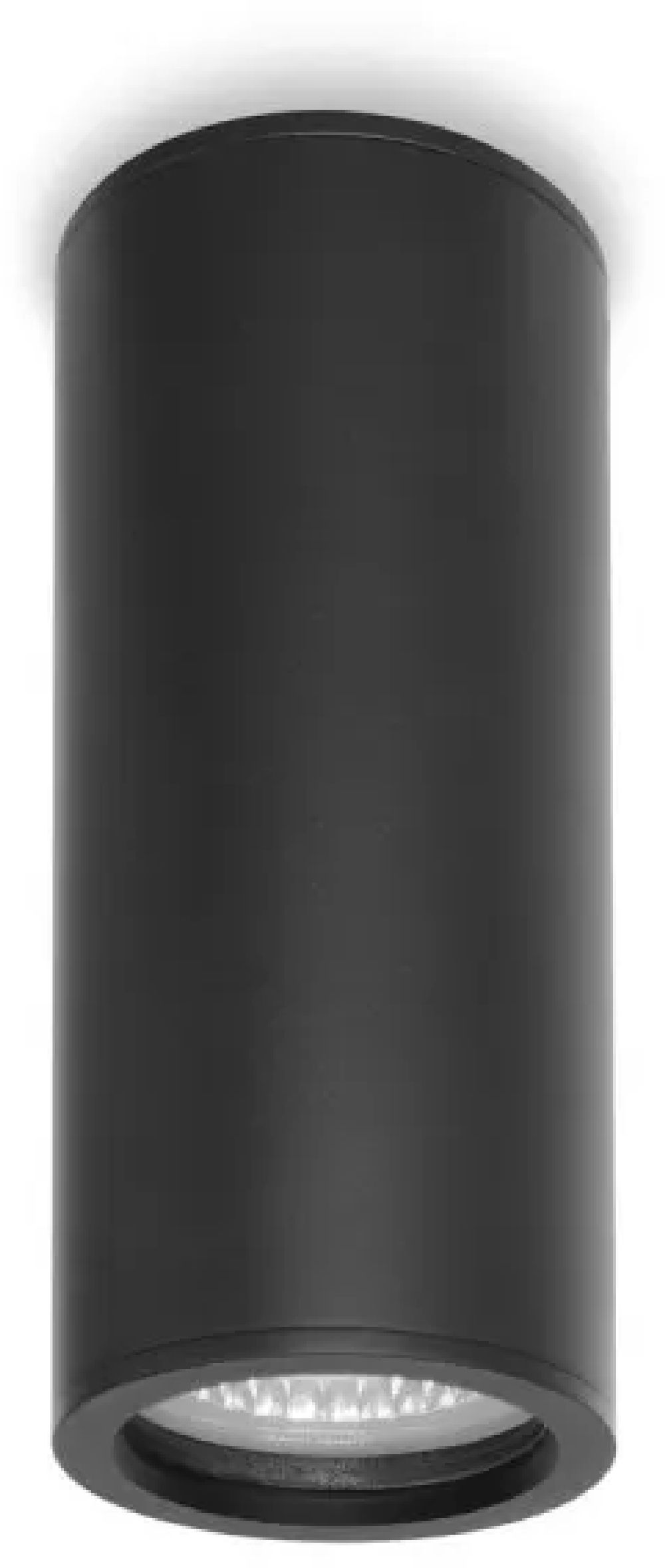 Italux Rima lampa podsufitowa zewnętrzna 1x40 W czarna OPN-3022A-GU10