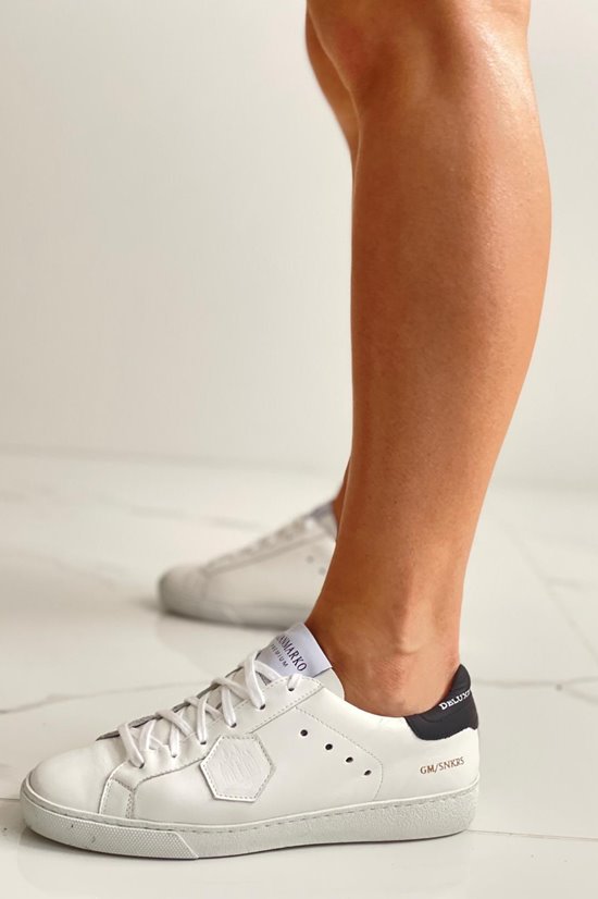 Sneakersy 0829/3 BIAŁY/Czarny wada