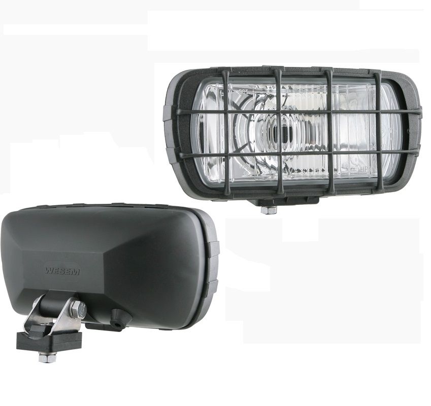 Drogowy reflektor halogenowy z kratką i żarówką HP1.01102 Wesem