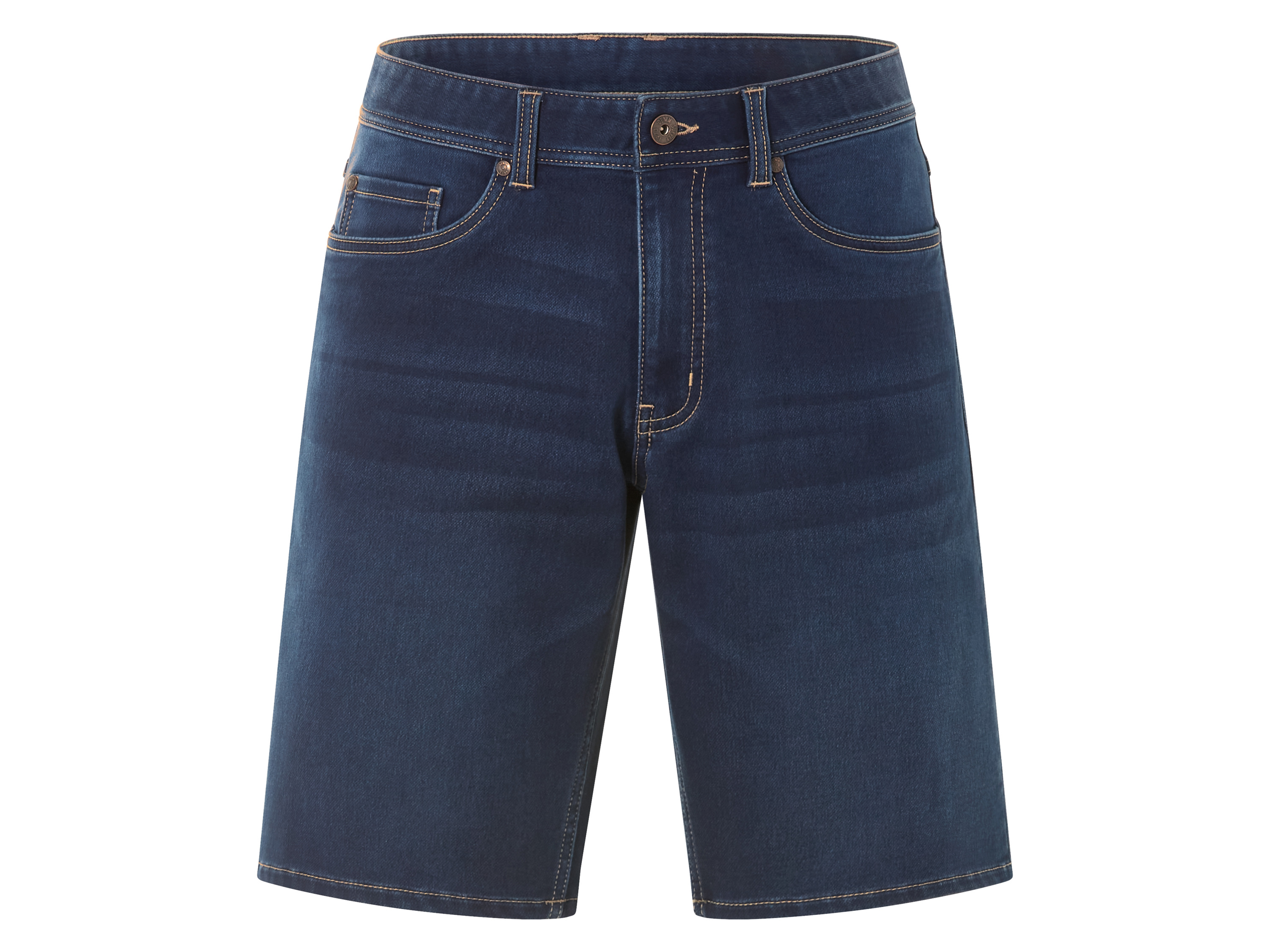 LIVERGY Bermudy jeansowe dresowe męskie (Ciemnoniebieski, 56)