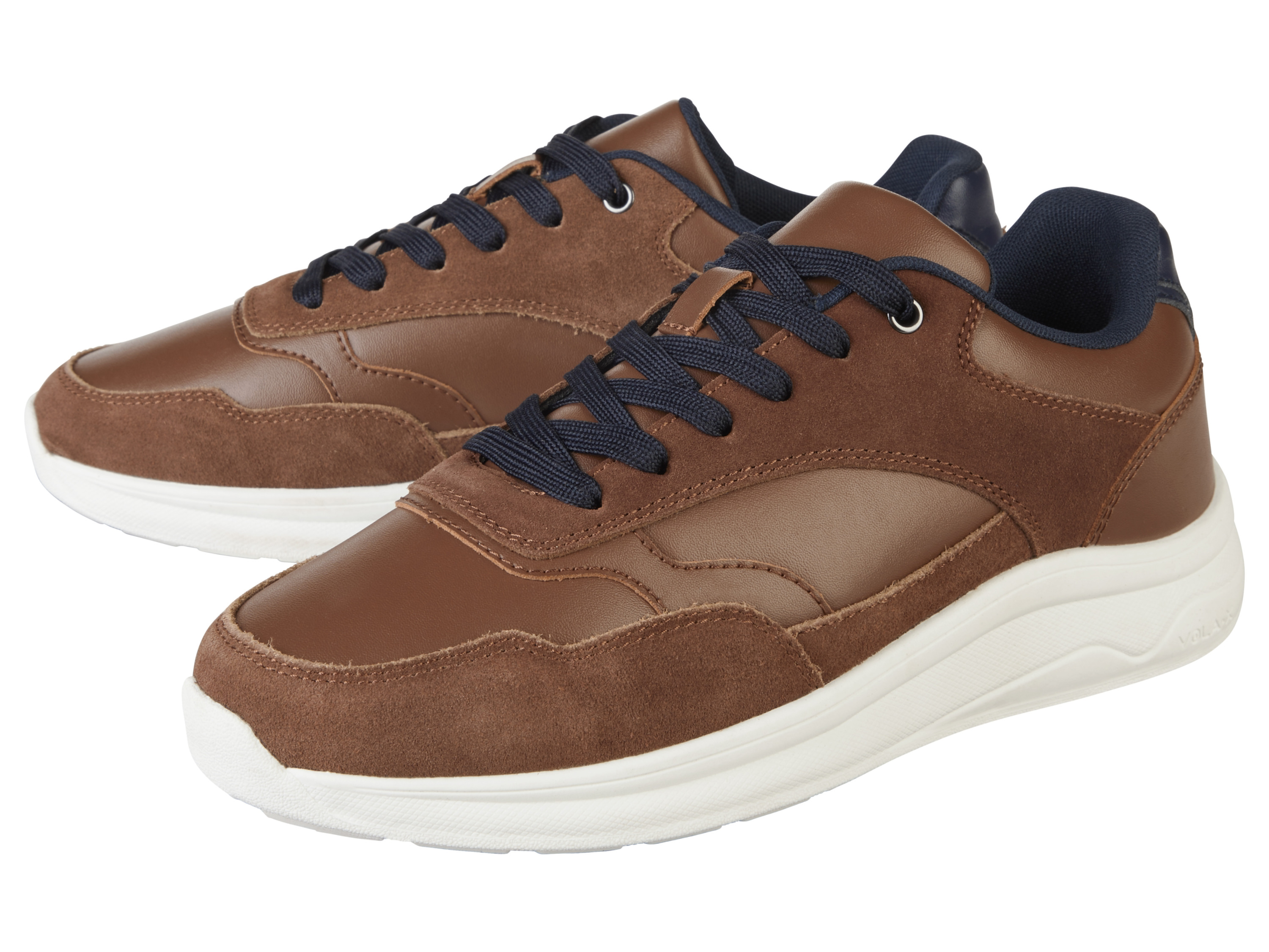esmara Buty męskie premium ze skóry Brązowy, 46