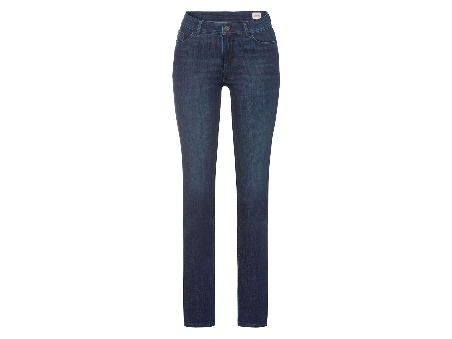 esmara Jeansy damskie z bawełny, Slim Fit Krótsze, Ciemnoniebieski, 40