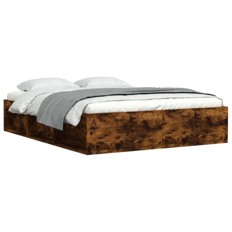 Łóżko drewniane WaszeMeble 160x200 cm brązowe WM-3203877 1 szt.