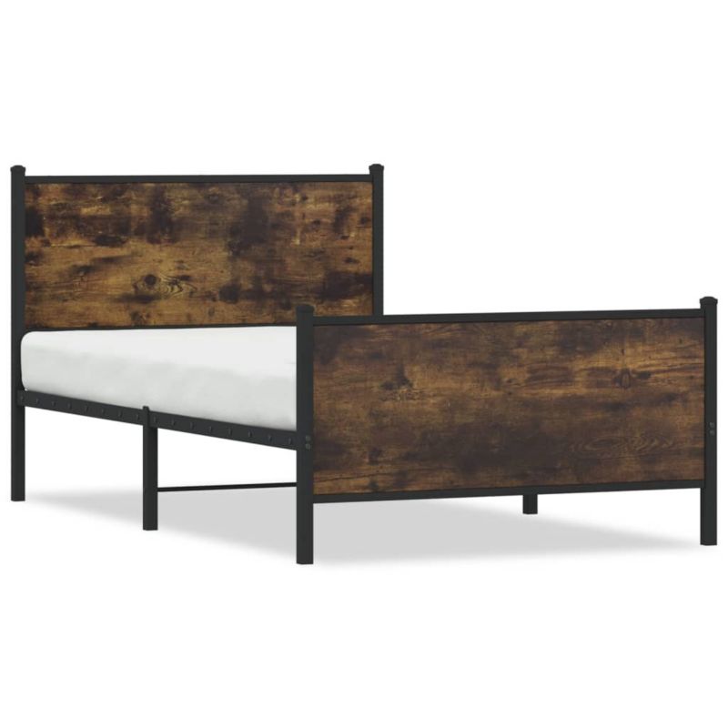 Łóżko metalowe WaszeMeble 100x200 cm dąb WM-4007680 1 szt.