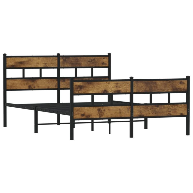 Łóżko metalowe WaszeMeble 135x190 cm dąb WM-4017070 1 szt.