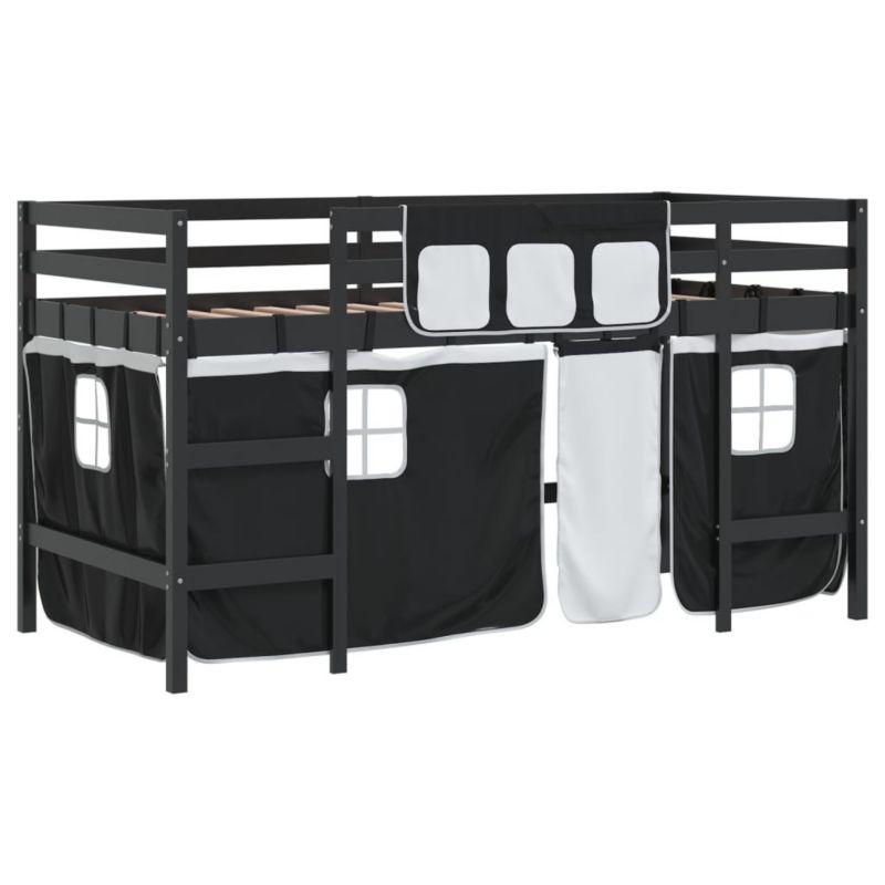 Łóżko Dziecięce WaszeMeble 90x200 cm czarno WM-3206970 1 szt.