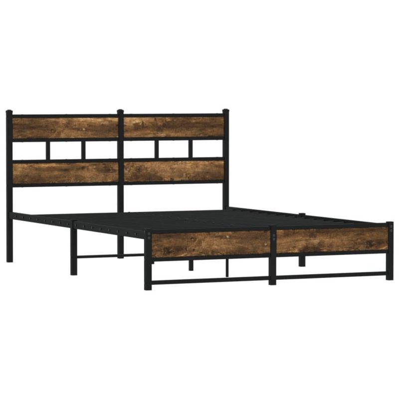 Łóżko metalowe WaszeMeble 140x200 cm dąb WM-4017219 1 szt.