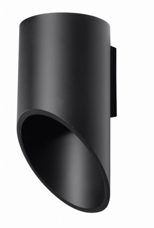 Kinkiet ścienny Sollux Lighting Penne czarny 1 x G9 x 40W IP20 wym: 20 x 12 x 12 cm - 1 szt.