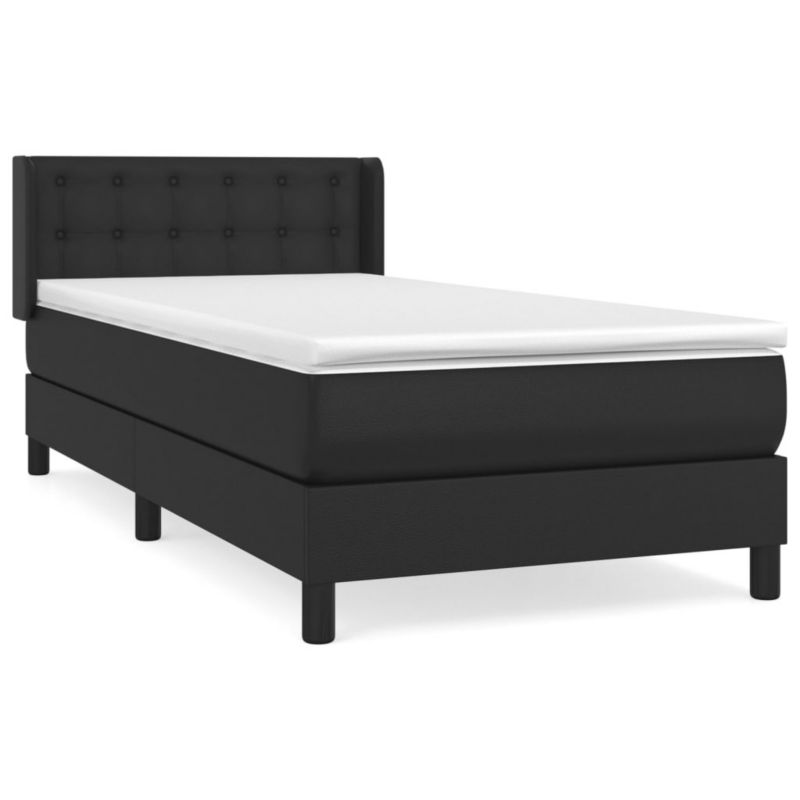 Łóżko kontynentalne WaszeMeble 90x190 cm czarne WM-3130751 1 szt.