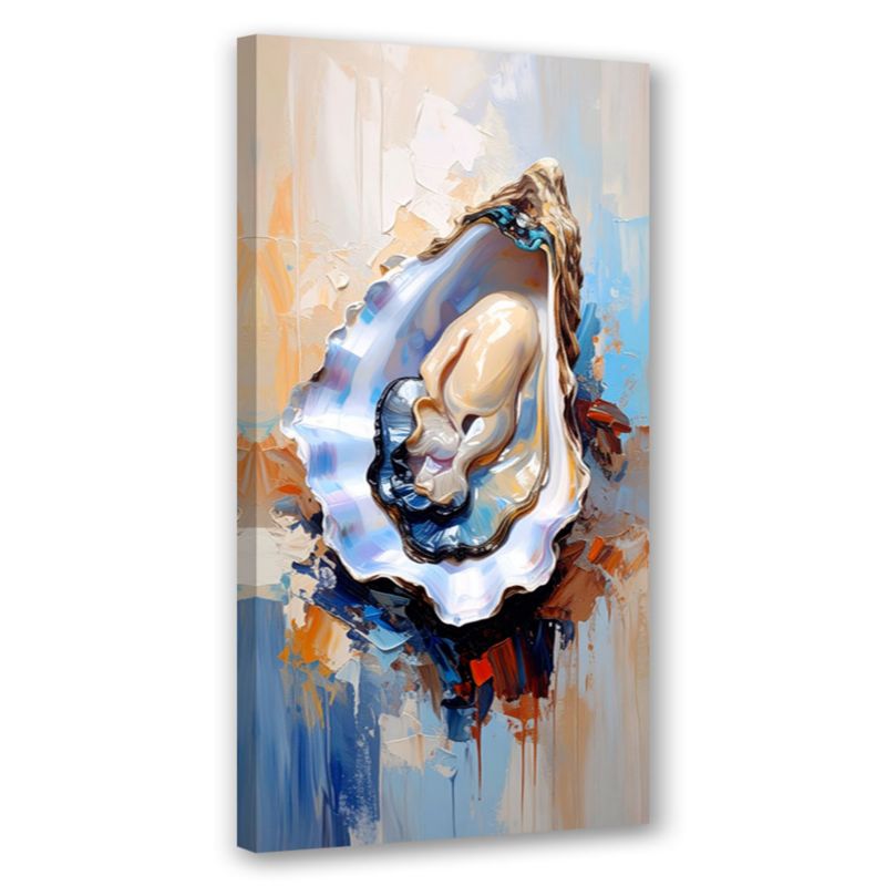 Obraz do kuchni baru restauracji Feeby Ostrygi Małże Owoce morza Sushi 50x100cm 1szt