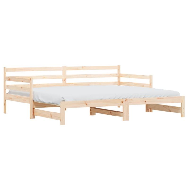 Łóżko dzienne WaszeMeble 90x200 cm rozsuwane brązowe WM-836147 1 szt.