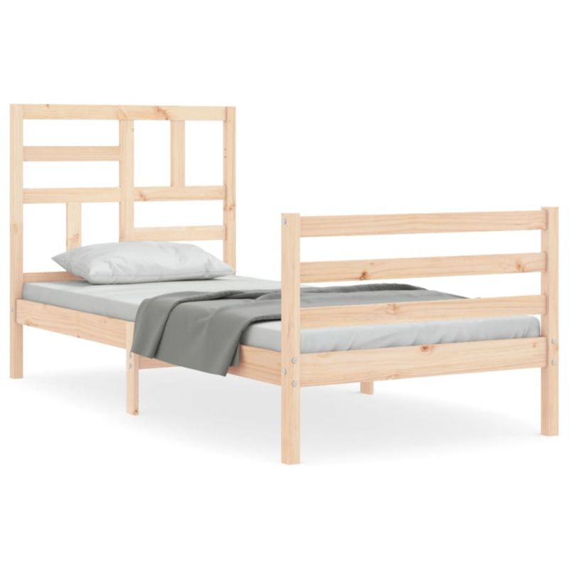Łóżko drewniane WaszeMeble brązowe WM-3194856 1 szt.