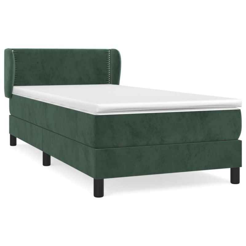 Łóżko kontynentalne WaszeMeble 80x200 cm zielone WM-3127400 1 szt.