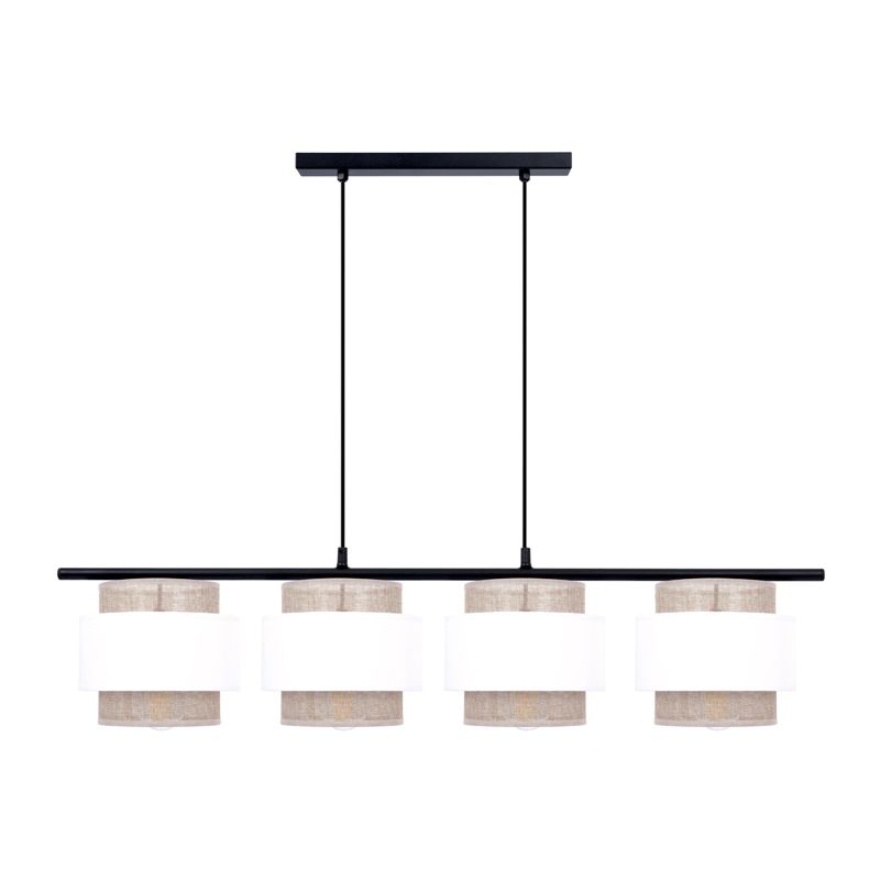 Lampa wisząca Kaja Sara biało-beżowa wym: 100 x 96 x 20 cm 4xE27 x 40W 1 szt.