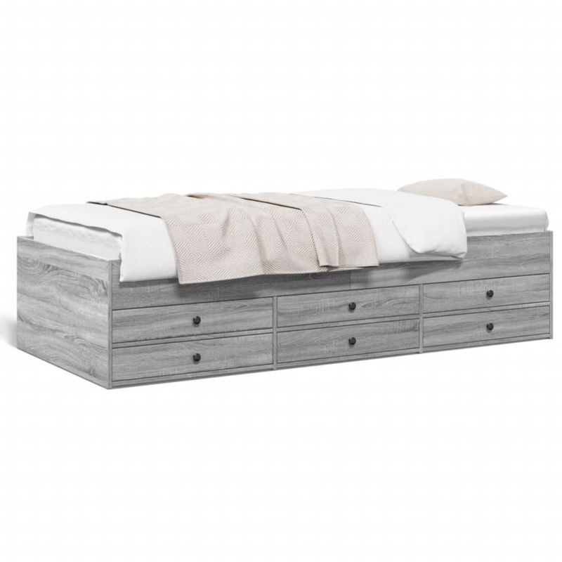 Łóżko dzienne WaszeMeble 90x200 cm szareWM-3280879 1 szt.