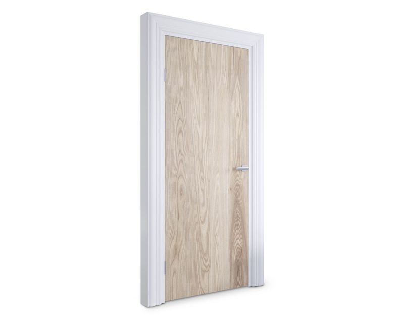 Samoprzylepna naklejka na drzwi Wallfluent 85x205 cm Drewniana tekstura 1 szt.