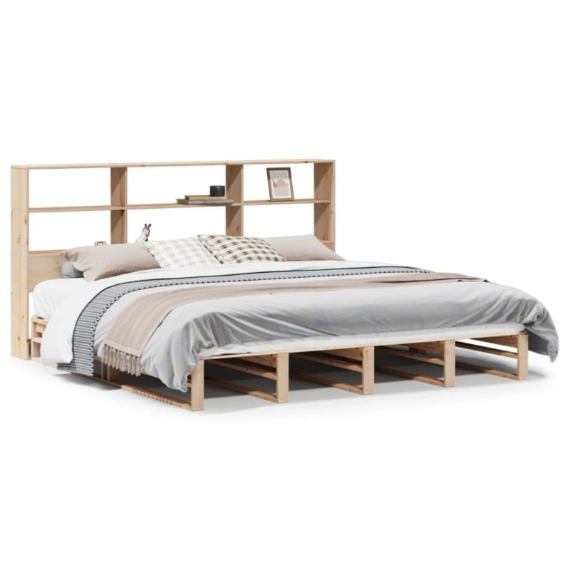 Łóżko drewniane WaszeMeble 180x200 cm brązowe WM-3323929 1 szt.