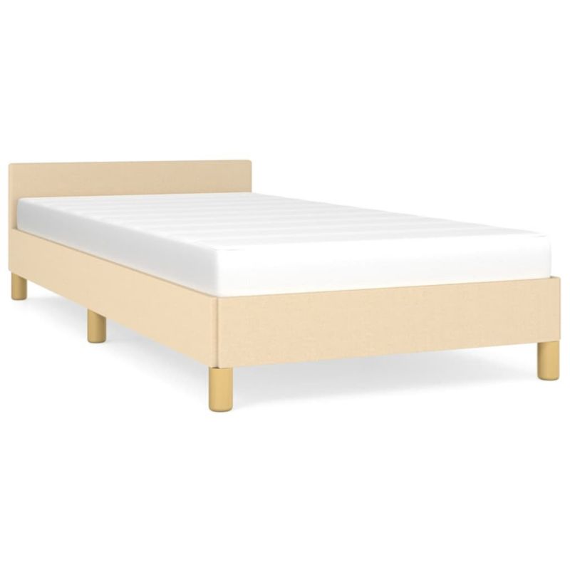 Łóżko tapicerowane WaszeMeble 90x200 cm kremowa WM-347388 1 szt.