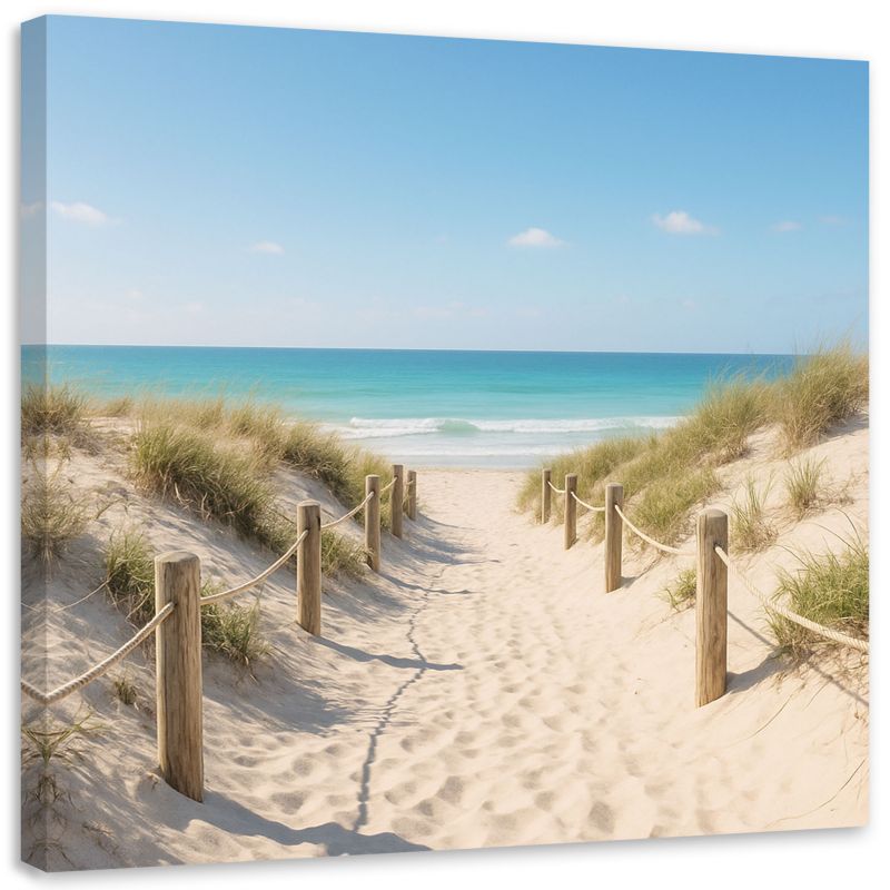 Obraz canvas do salonu sypialni biura Feeby Morze Plaża Krajobraz 60x60cm 1szt