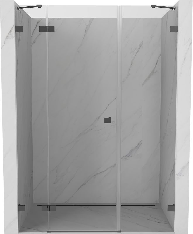 Drzwi prysznicowe Mexen Lunar gun metal 120x200 cm 834S-120-050-95-00-L 1 szt.