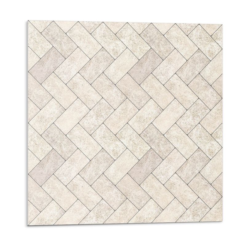 Kafelki samoprzylepne Wallfluent 50x50 cm Motyw jodełkowy w eleganckim stylu 4 szt.