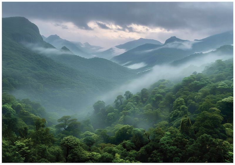 Fototapeta WALLARENA Do Sypialni Salonu Na Flizelinie Las Góry Natura 250x175 cm 1 szt.