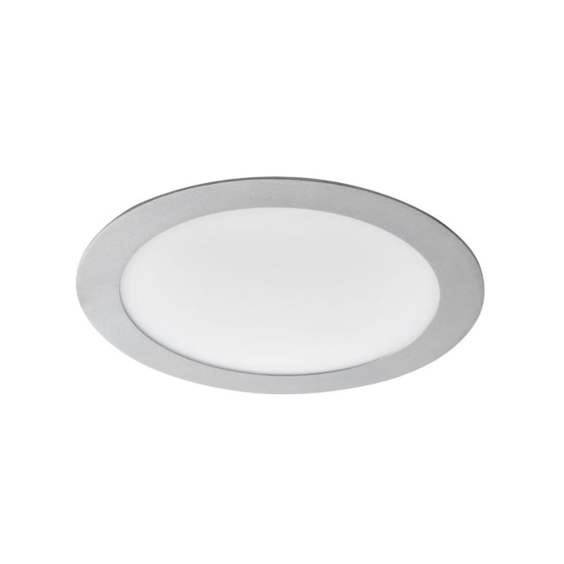 Oprawa sufitowa wpuszczana Kanlux Rounda łazienkowa srebrno-biała LED 18W 4000K 1080lm IP44 wym: 22 x 22 cm okrągła - 1 szt.