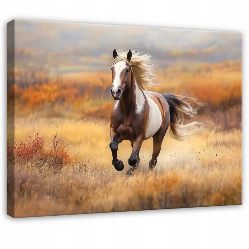 Obraz Koń Zwierzęta Na Płótnie Canvas WALLARENA 60x40 cm Dekoracja Do Sypialni Salonu Kuchni 1 szt.
