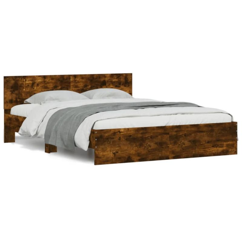 Łóżko drewniane WaszeMeble 150x200 cm brązowe WM-3207480 1 szt.