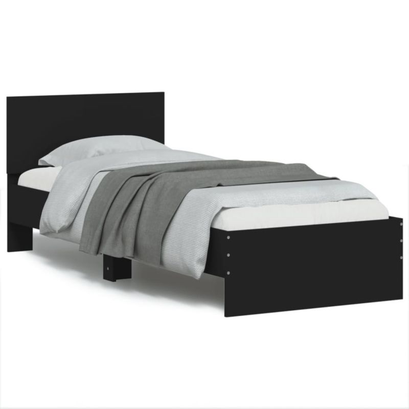 Łóżko drewniane WaszeMeble 75x190 cm czarna WM-838660 1 szt.