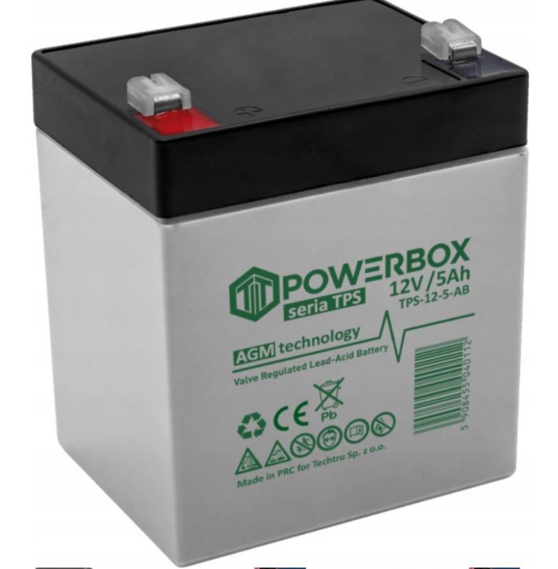 Akumulator Texas Bezobsługowy 12V 5Ah Powerbox TPS 1 szt.