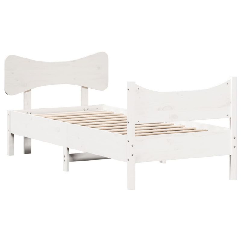 Łóżko drewniane WaszeMeble 100x200 cm biała WM-3216388 1 szt.