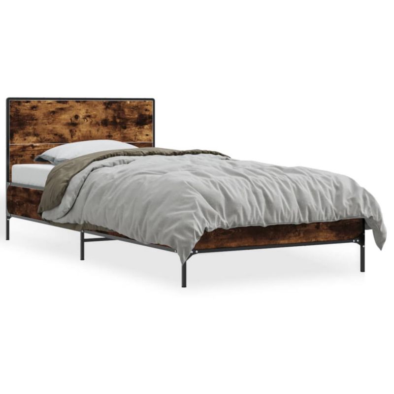 Łóżko metalowe WaszeMeble 90x190 cm brązowe WM-845564 1 szt.