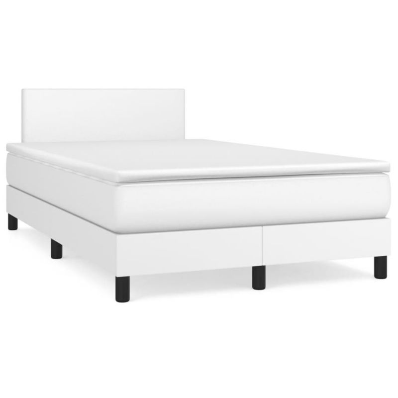 Łóżko kontynentalne WaszeMeble 120x190 cm białe WM-3269808 1 szt.