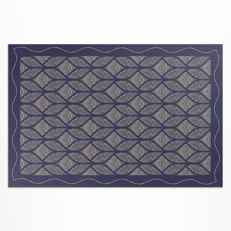 Dywan Winylowy Z Nadrukiem Wallfluent 60x90 cm Geometryczny splot 1 szt.