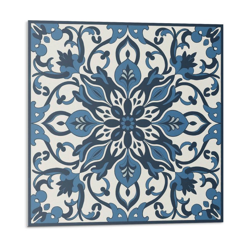Kafelki samoprzylepne Wallfluent 50x50 cm Motyw kwiatów i liści 4 szt.