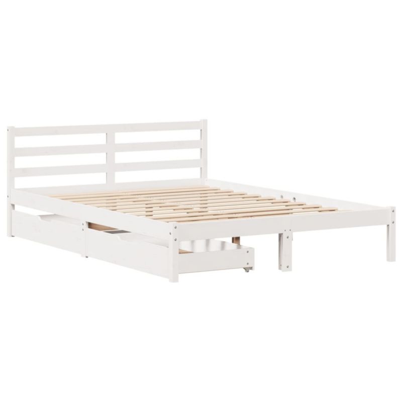 Łóżko drewniane WaszeMeble 120x190 cm biała WM-3301529 1 szt.