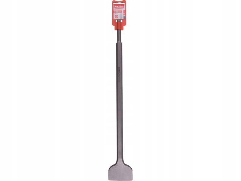 Dłuto płaskie SDS-plus 60x400 mm Extol Premium odgięte do betonu do płytek 1 szt