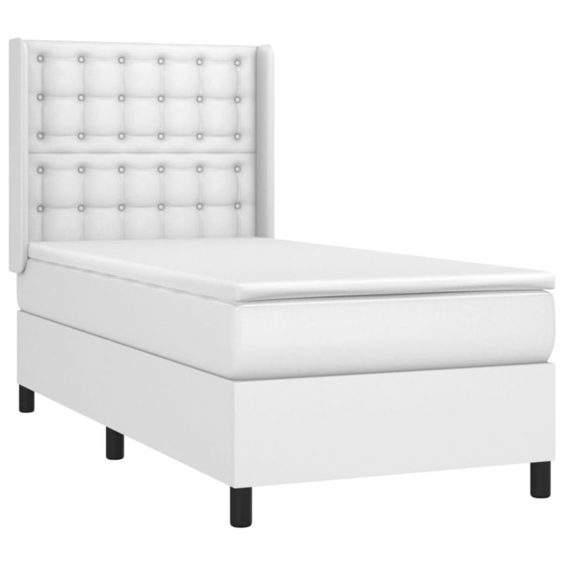 Łóżko kontynentalne WaszeMeble 90x190 cm biała WM-3139356 1 szt.