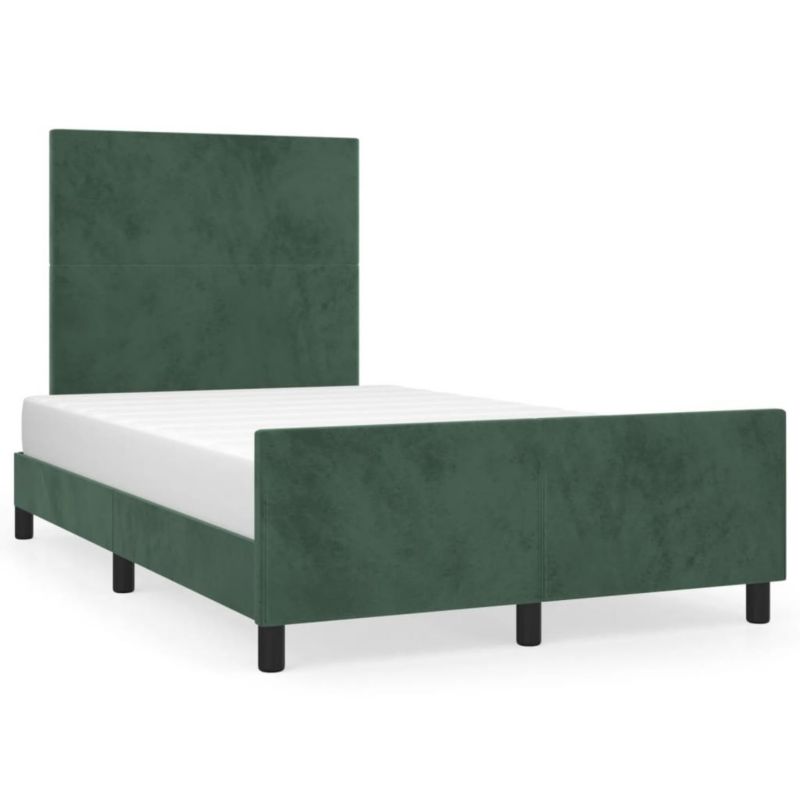 Łóżko tapicerowane WaszeMeble 120x190 cm ciemnozielona WM-3270569 1 szt.