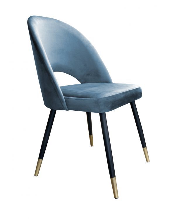 Krzesło ISKAR BL VELVET GOLD szare ATOS 1 szt.