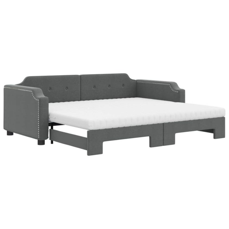 Łóżko dzienne WaszeMeble 90x200 cm rozsuwane szare WM-3197653 1 szt.