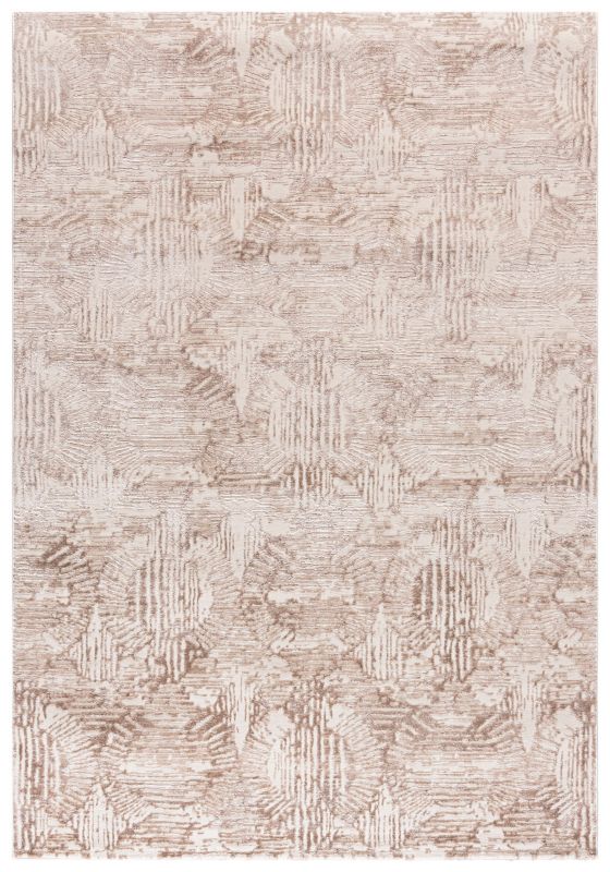 Dywan wewnętrzny Sicilia NS03A prostokąt Mazovia 300x 400 cm beżowy,kremowy,biały motyw geometryczny krótki włos 1 szt.