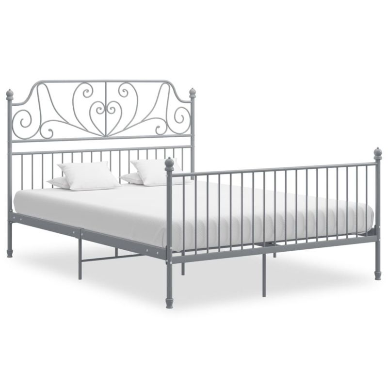 Łóżko metalowe WaszeMeble 160x200 cm szara WM-324855 1 szt.