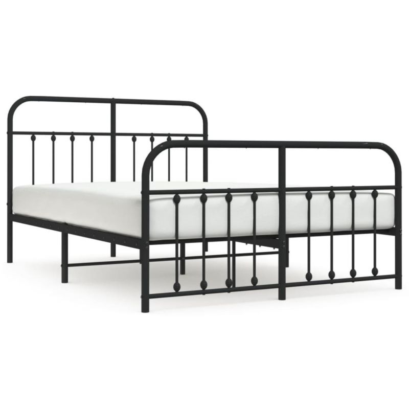 Łóżko metalowe WaszeMeble 140x190 cm czarna WM-352596 1 szt.
