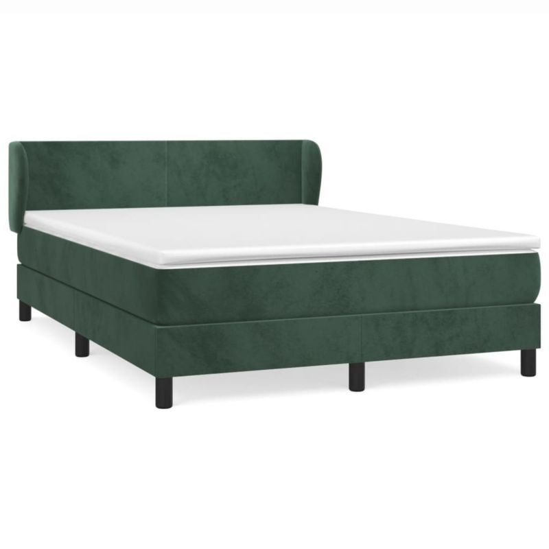 Łóżko kontynentalne WaszeMeble 140x190 cm zielone WM-3127370 1 szt.