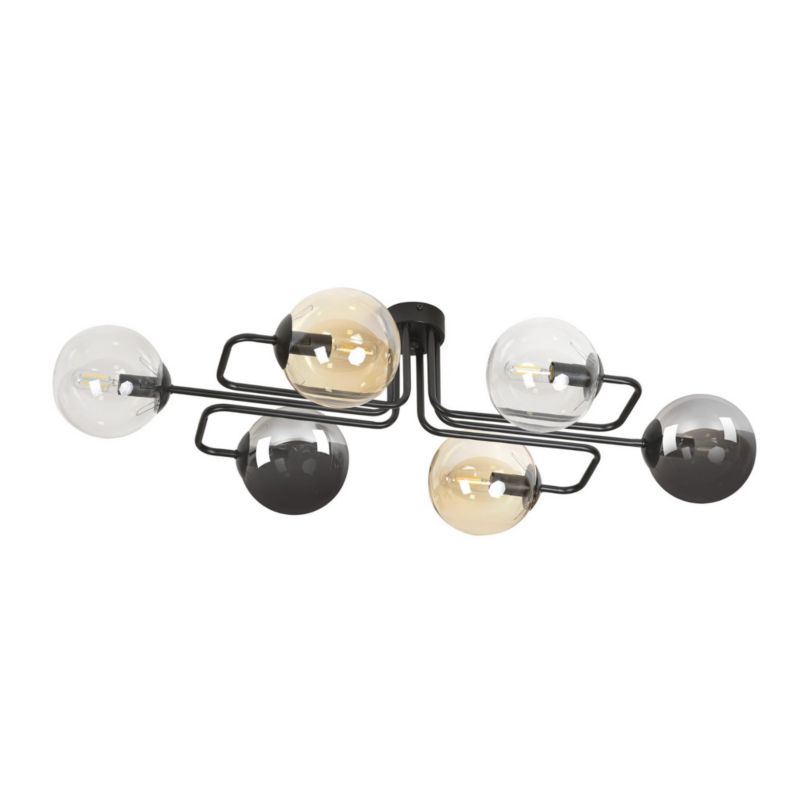 Lampa sufitowa wisząca Emibig Brendi wielokolorowa wym: 32 x 93 cm 6xE14 x 40W metal 1 szt.