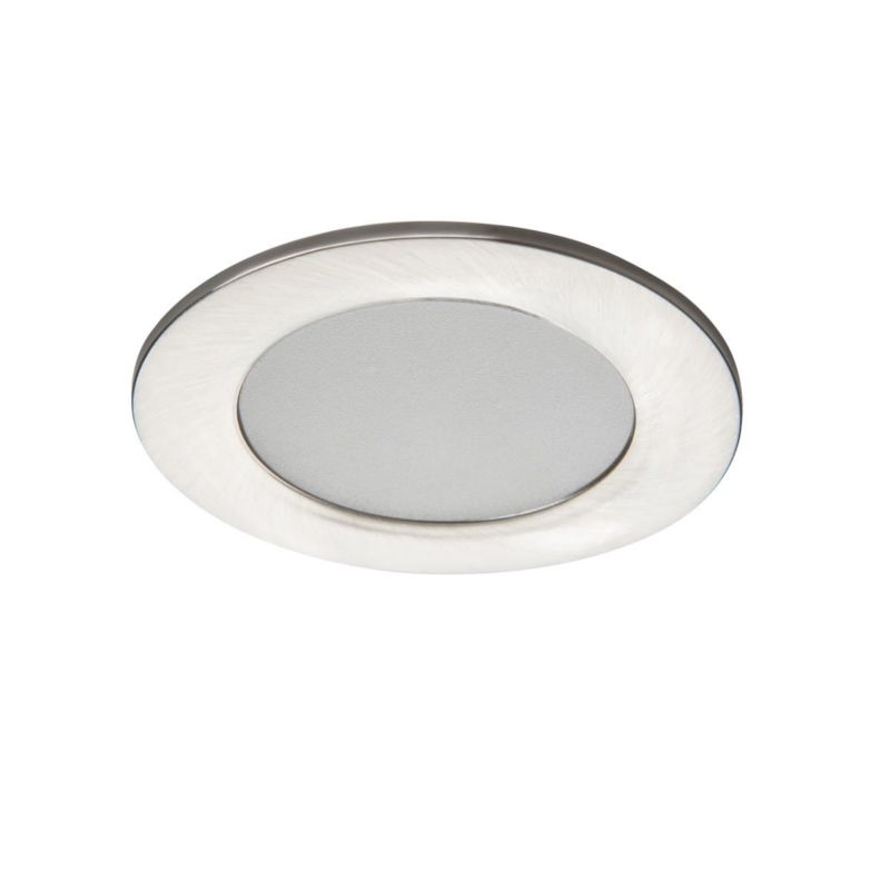 Oprawa sufitowa wpuszczana Kanlux Ivian łazienkowa srebrno-biała LED 4.5W 4000K 460lm IP44 wym: 8 x 8 cm okrągła - 1 szt.